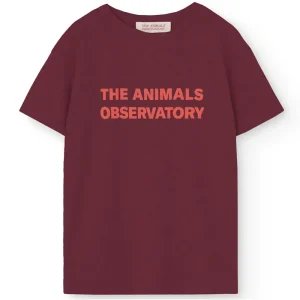 Orion Kid T Shirt in Browned Garnet by The Animals Observatory