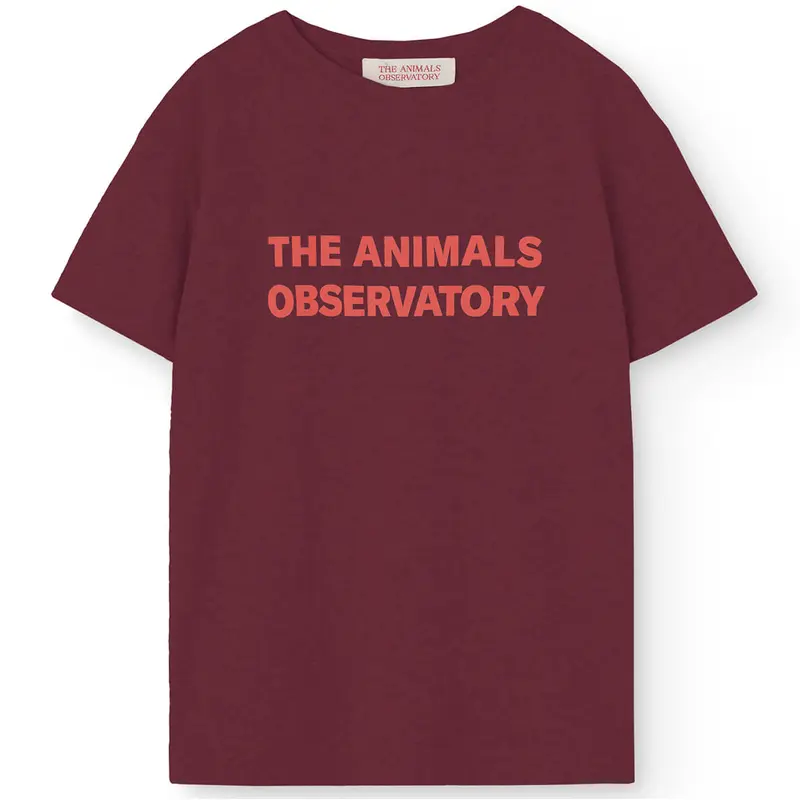 Orion Kid T Shirt in Browned Garnet by The Animals Observatory