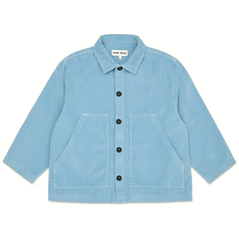 Overshirt in Dusty Blue by Main Story