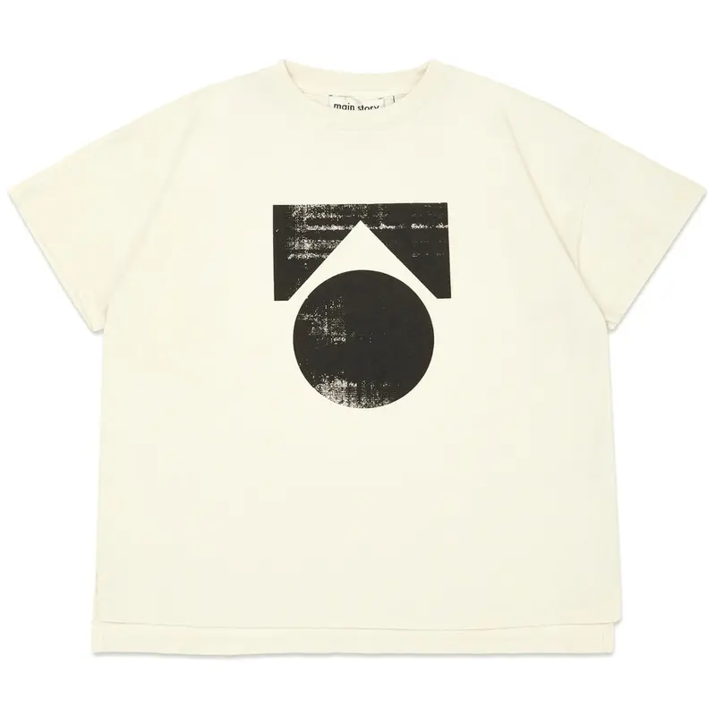 Oversize Tee in Lily White by Main Story