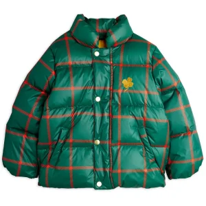 Plaid AOP City Puffer Jacket by Mini Rodini