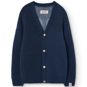 Racoon Kid Cardigan in Navy by The Animals Observatory