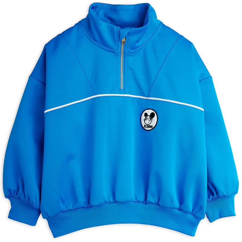 Ritzratz Half Zip Sweatshirt in Blue by Mini Rodini