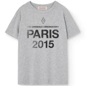 Rooster Kids T Shirt in Heather Grey by The Animals Observatory