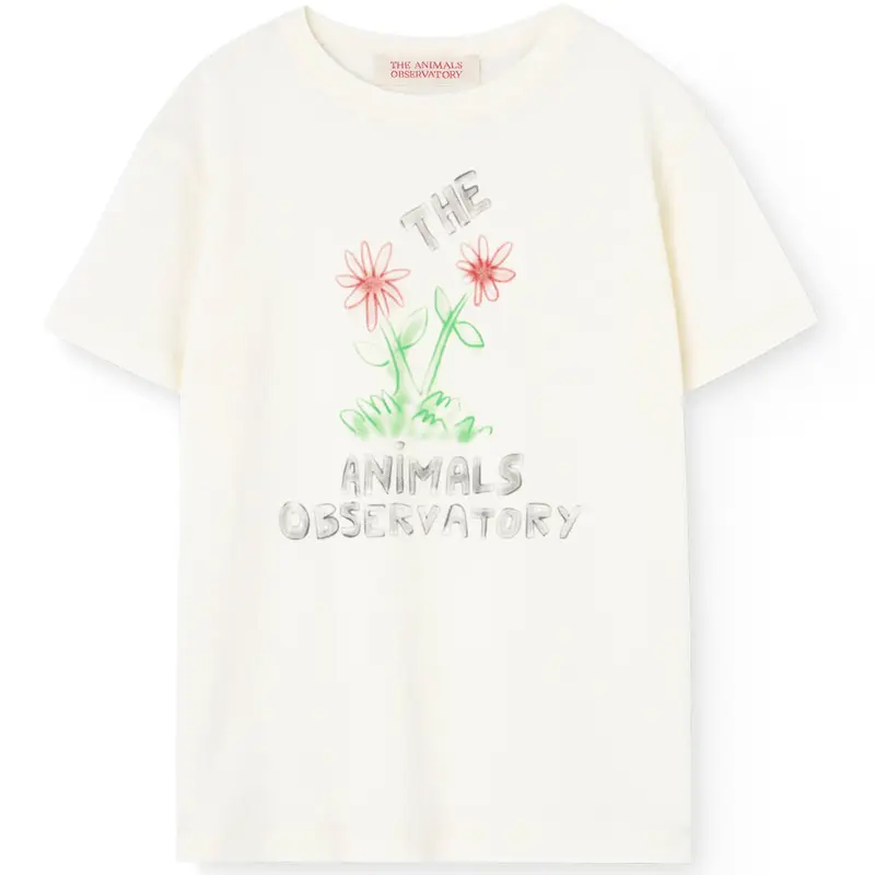 Rooster Kids T Shirt in Raw White by The Animals Observatory