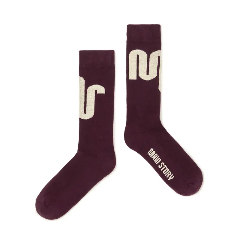 Socks in Burgundy by Main Story