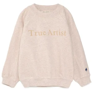 Sweatshirt n01 in Melange Cream by True Artist