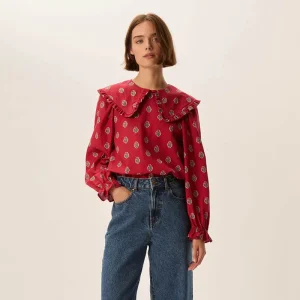 Tiana Blouse in Poppy by Des Petits Hauts