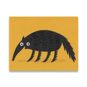Anteater Mini Greetings Card by Lisa Jones Studio