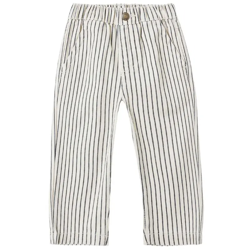 Baggy Pant in Navy Pinstripe by Rylee & Cru