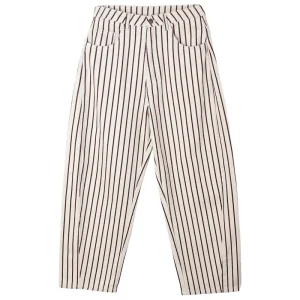 Barrel Pant in Burgundy Pinstripe by Rylee & Cru