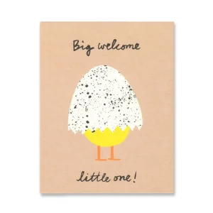 Big Welcome Mini Greetings Card by Lisa Jones Studio