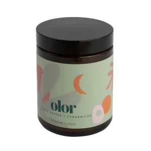 Black Pepper & Cedarwood Jar Candle by Olor