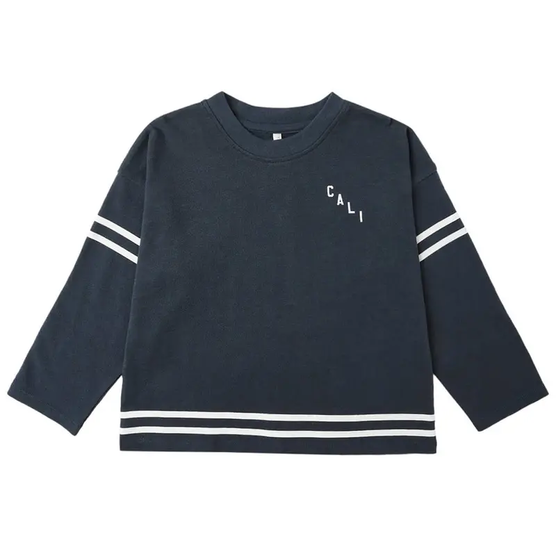 Camden Long Sleeve Tee in Navy by Rylee & Cru