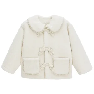 Collared Coat in Natural by Rylee & Cru