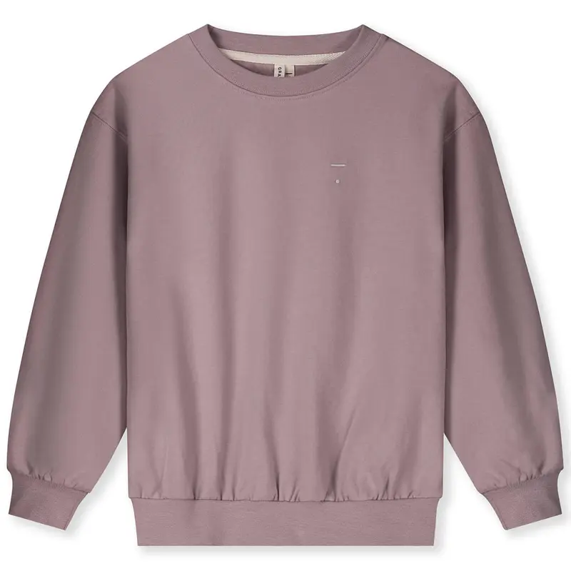 Dropped Shoulder Sweatshirt in Berry by Gray Label