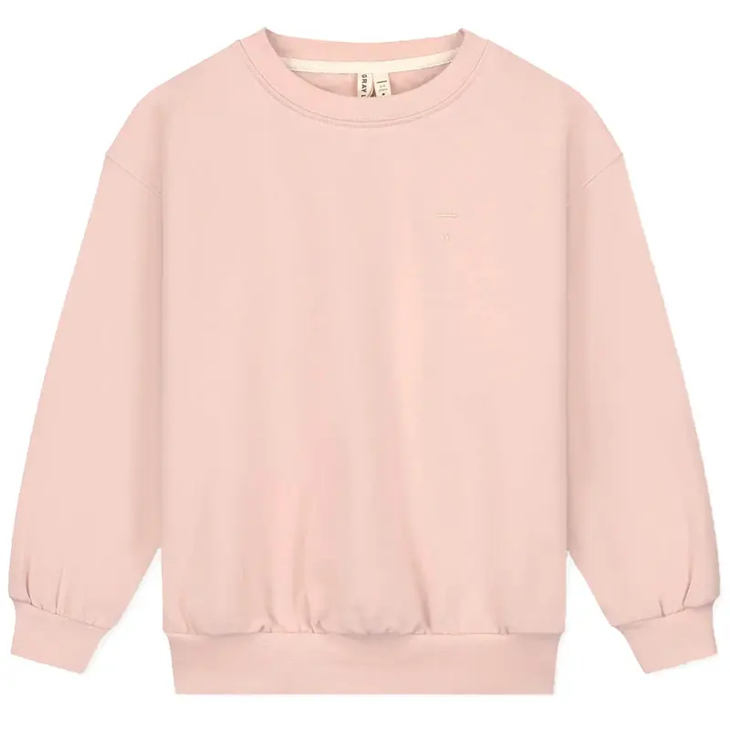 Dropped Shoulder Sweatshirt in Faded Pink by Gray Label