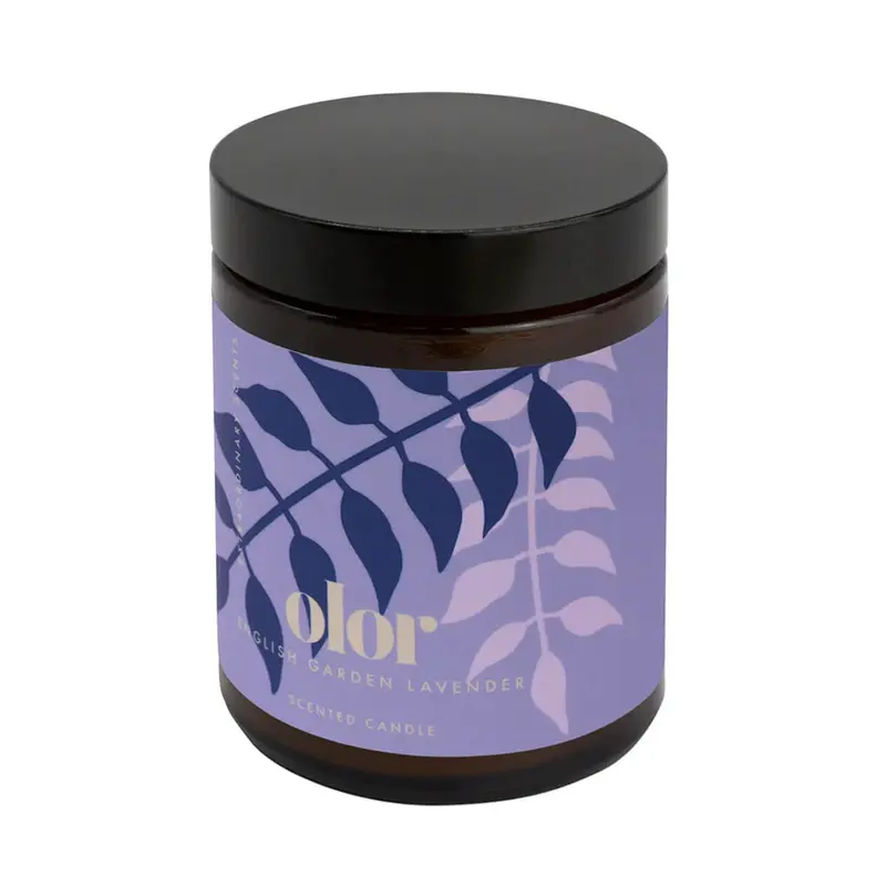 English Garden Lavender Jar Candle by Olor