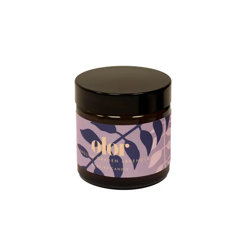 English Garden Lavender Mini Jar Candle by Olor