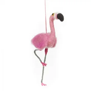 Frankie Flamingo Hanging Decoration by Felt So Good