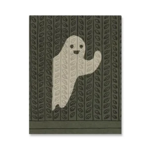 Ghost Mini Greetings Card by Lisa Jones Studio