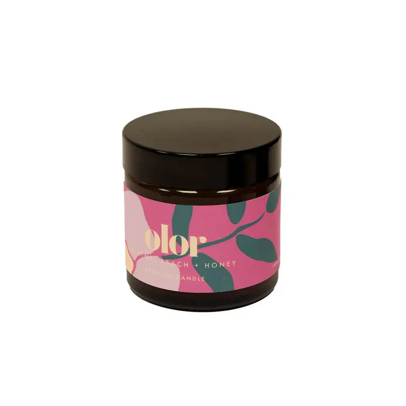 Jasmine, Peach & Honey Mini Jar Candle by Olor