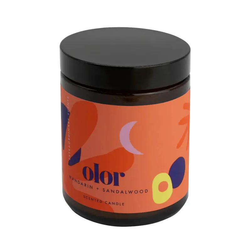 Mandarin & Sandalwood Jar Candle by Olor