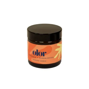 Mandarin & Sandalwood Mini Jar Candle by Olor
