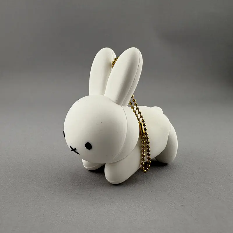 Miffy Laying Down Rubber Keyring by Miffy Japan