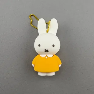 Miffy Rubber Keyring 2.0 in Orange by Miffy Japan