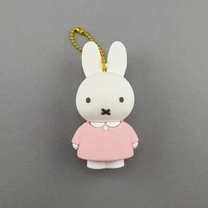 Miffy Rubber Keyring 2.0 in Pink by Miffy Japan