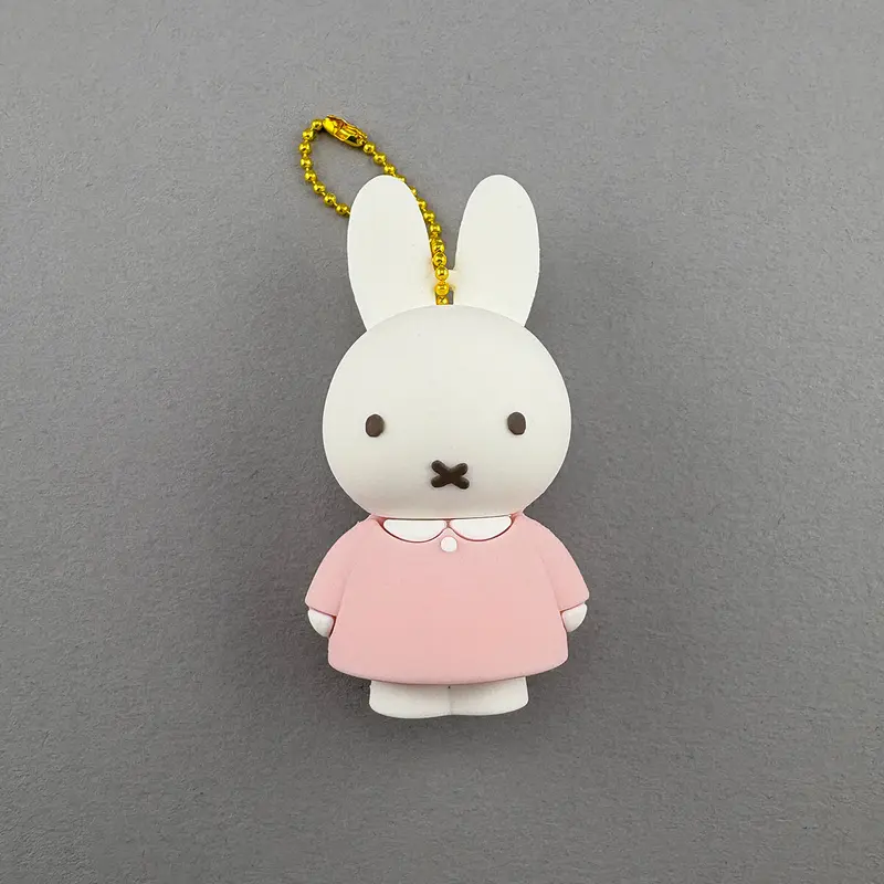 Miffy Rubber Keyring 2.0 in Pink by Miffy Japan