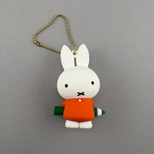 Miffy With Pencil Rubber Keyring by Miffy Japan