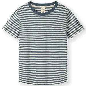 Oversized Tee in Blue Grey / Cream by Gray Label