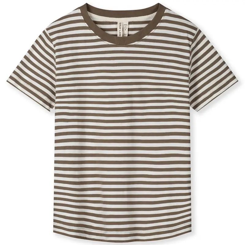 Oversized Tee in Woody / Cream by Gray Label