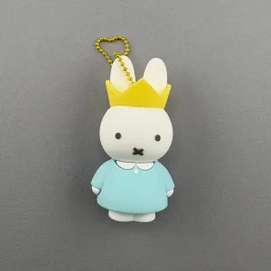 Queen Miffy Rubber Keyring 2.0 in Blue by Miffy Japan
