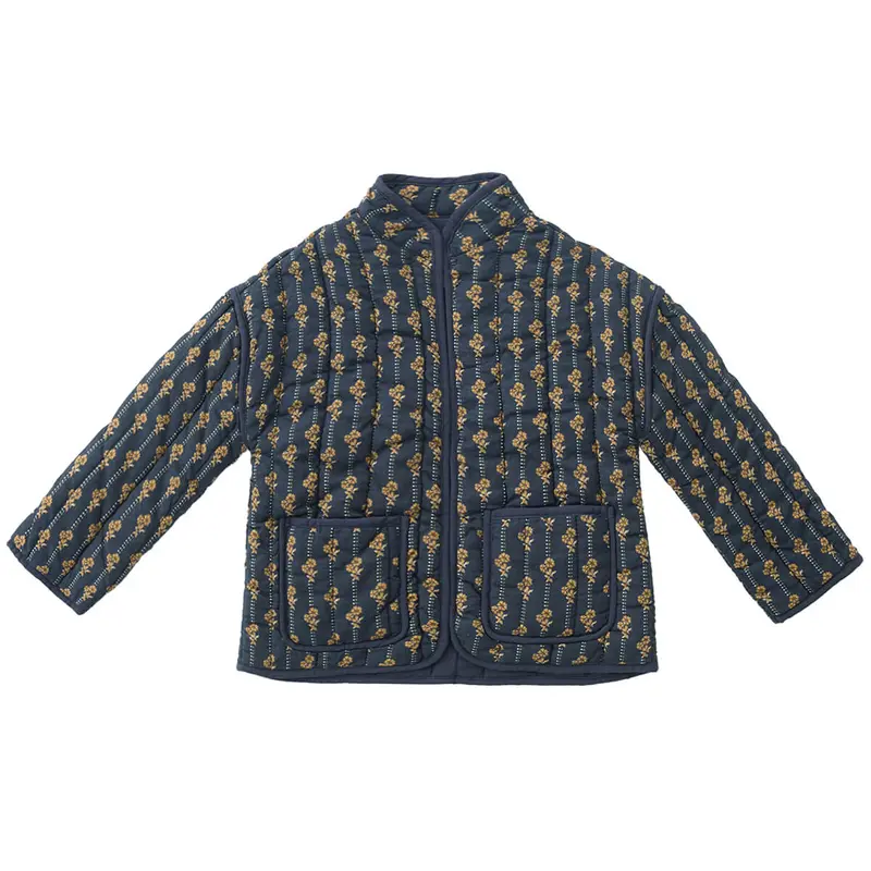 Quilted Jacket in Vintage Bloom by Rylee & Cru