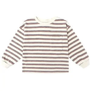 Relaxed Long Sleeve Tee in Vintage Stripe by Rylee & Cru