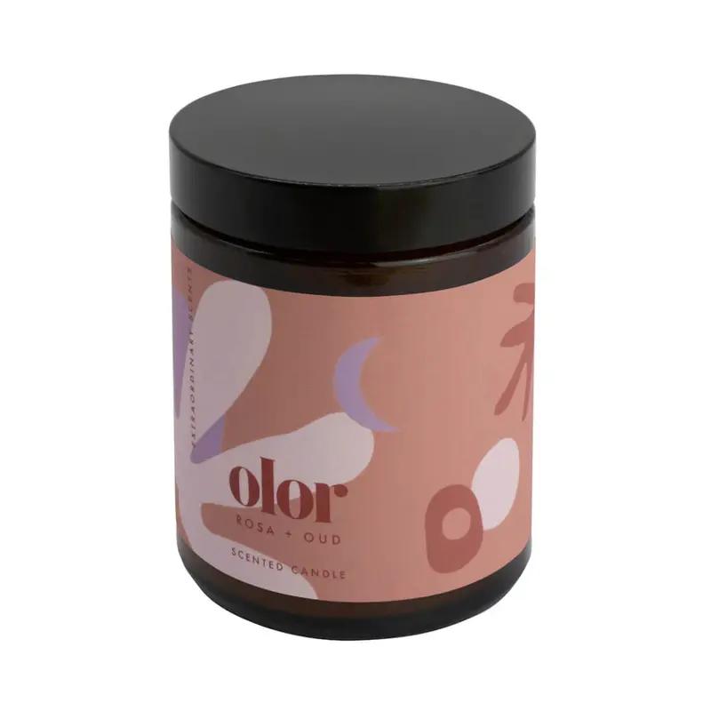 Rose & Oud Jar Candle by Olor