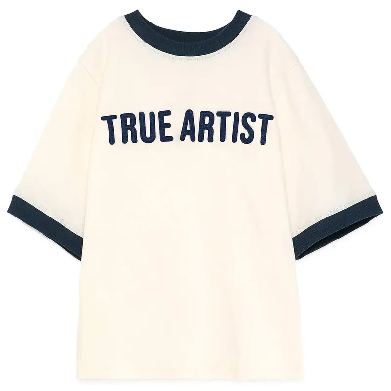 T-shirt n14 in Ivory White by True Artist