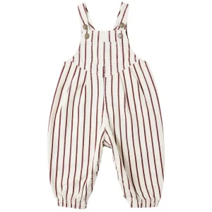 Vintage Overall in Burgundy Stripe by Rylee & Cru