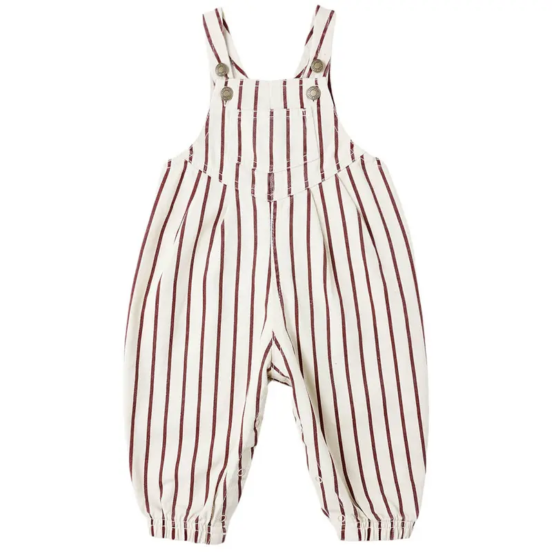 Vintage Overall in Burgundy Stripe by Rylee & Cru