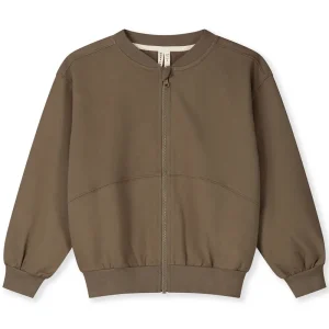 Zipped Bomber Sweatshirt in Woody by Gray Label