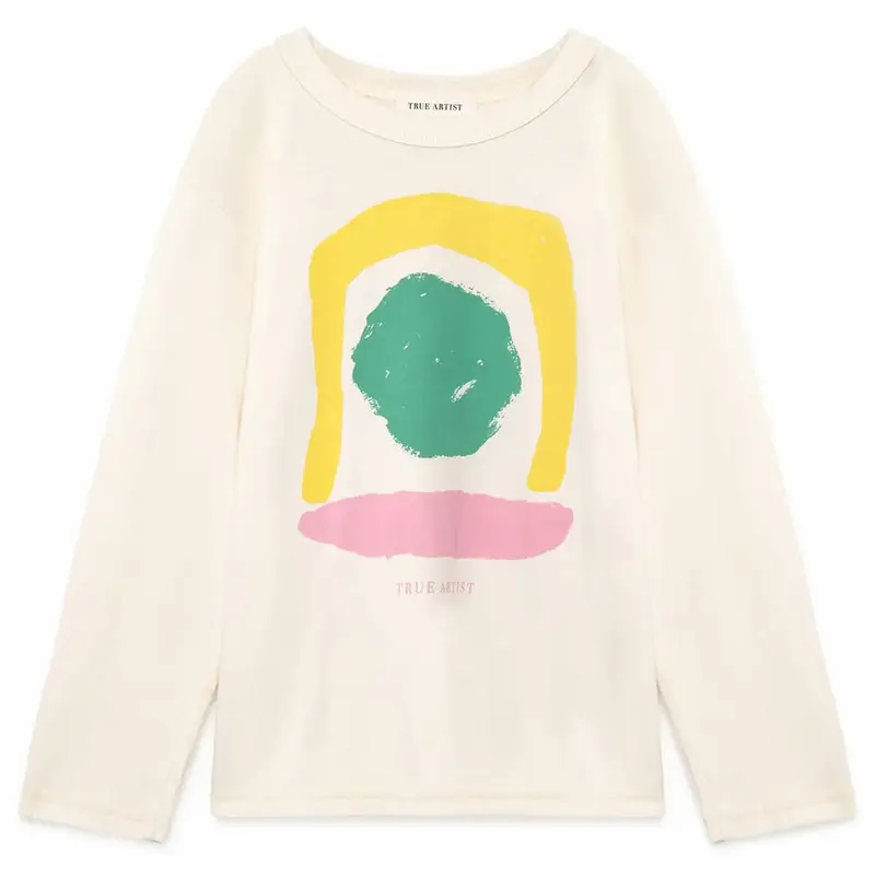 Aerosol T-shirt in Beige by True Artist