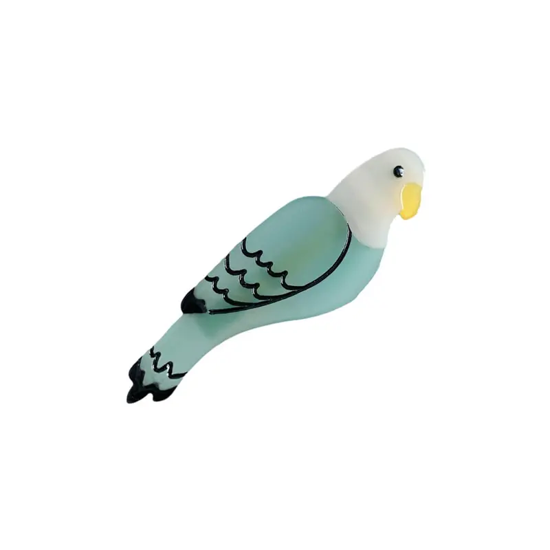 Blue Budgie Hair Clip by Coucou Suzette