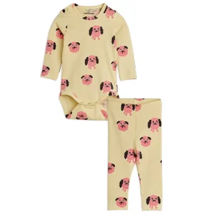 Doggies AOP Baby Set by Mini Rodini
