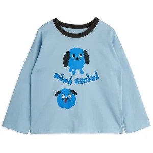 Doggies Long Sleeve Tee in Blue by Mini Rodini