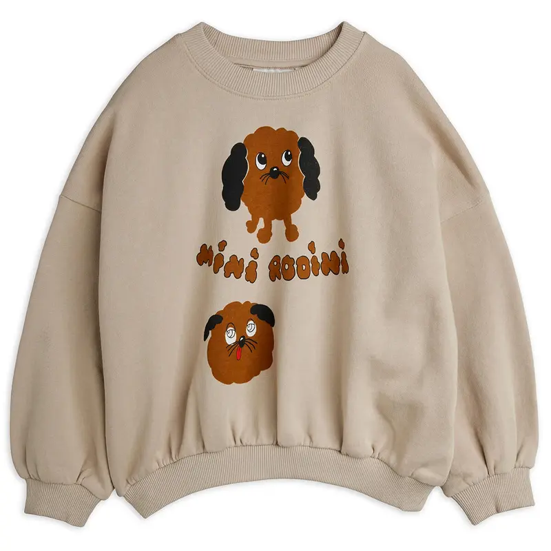 Doggies Sweatshirt in Grey by Mini Rodini