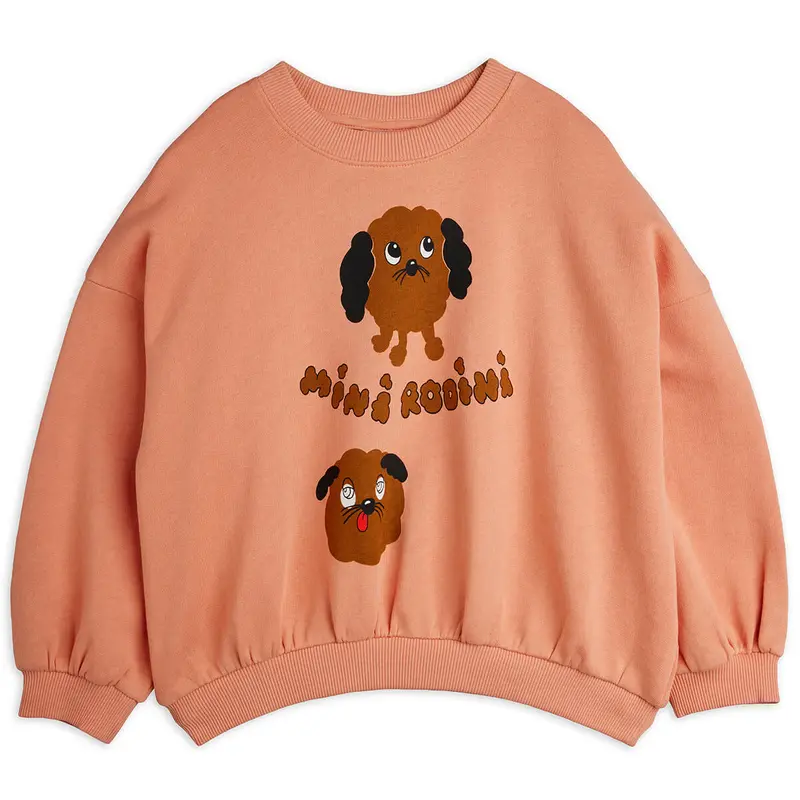 Doggies Sweatshirt in Pink by Mini Rodini