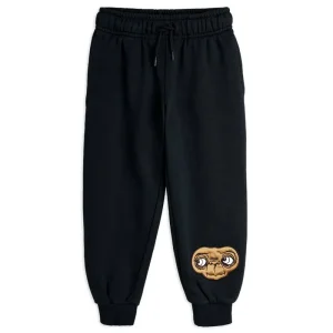 E.T. Appliqu Sweatpants in Black by Mini Rodini